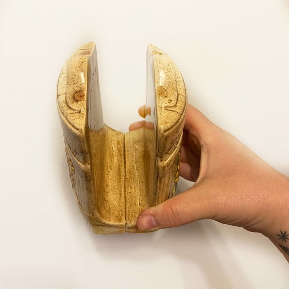 Vintage Retro Ceramic Flower Barrel Napkin Holder 1979 Kitchen Decor MCM - Picture 2 of 3